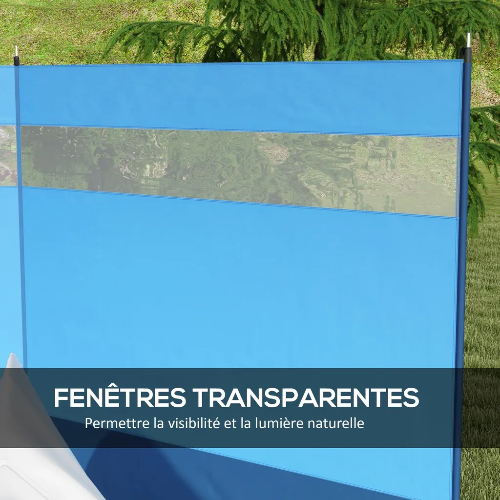 Brise-vent de camping portable pour bloquer le vent et le sable