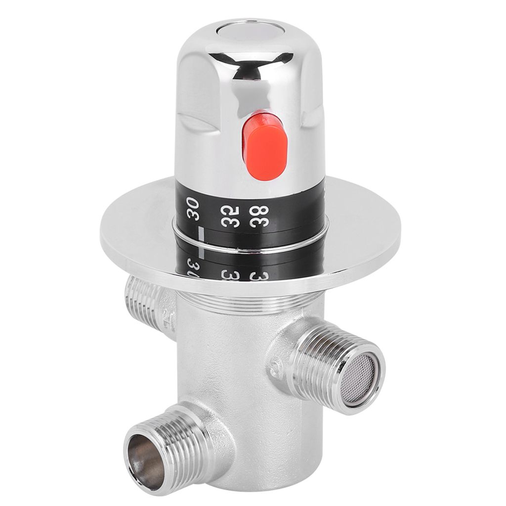 G1/2 Thermostatisches Mischventil Solarwarmwasserbereiter Mischregelventil Thermostatregelung