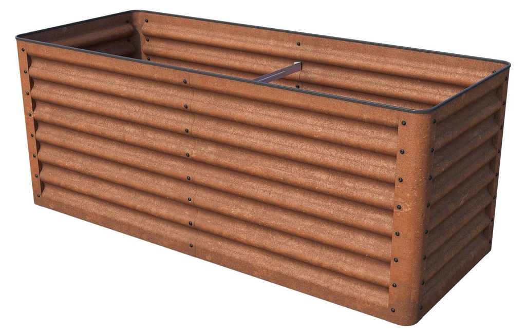 PRIMEYARD LUCA Cortenstahl-Hochbeet 150x60x60 cm - stabiles Produktbild 