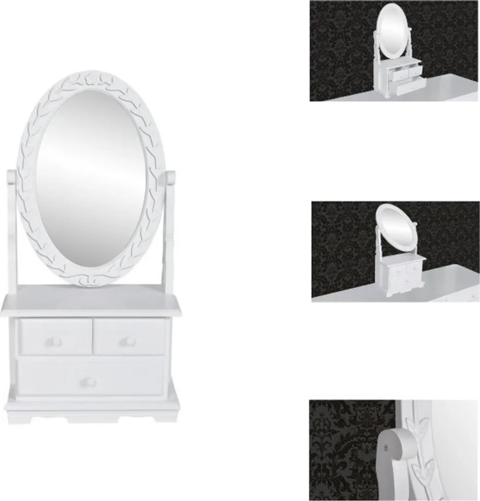 Must-Have Beauty vidaXL | Tavolino Trucco Specchio Ovale Selfie-Ready