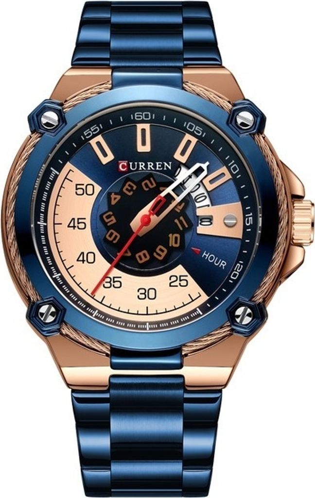 Herren Uhr CURREN Cody - Modische Chronograph mit Kalender in Blau KP14382