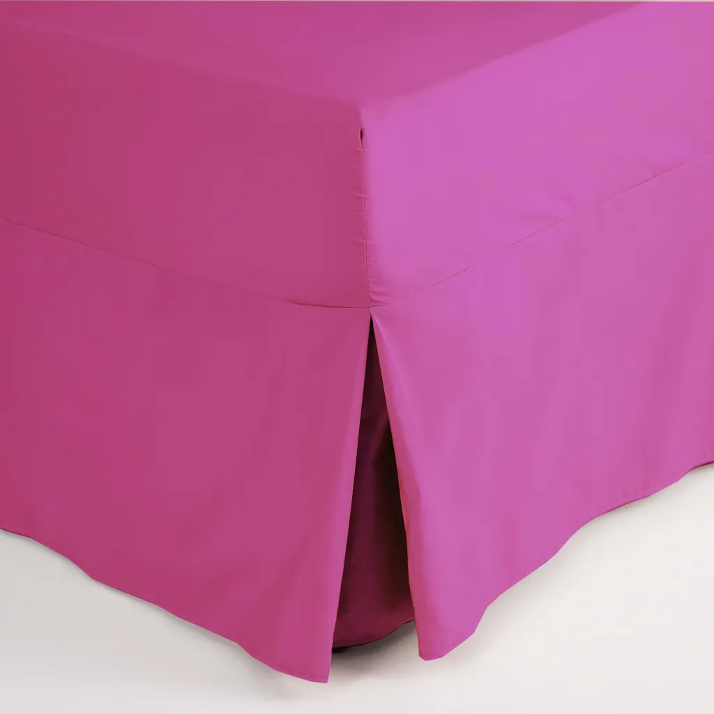 Habillage de lit double fuchsia Belledorm BM178 spécial déco
