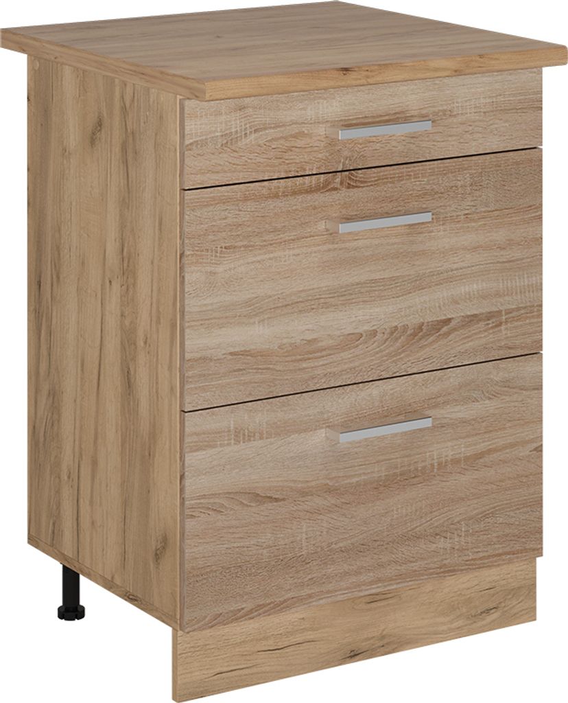 Küchenunterschrank Vicco R-Line Sonoma 60 cm mit Produktbild 