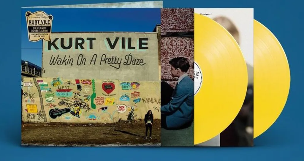 Double Album Vinyle Kurt Vile Wakin On A Pretty Daze Couleur Jaune Rare