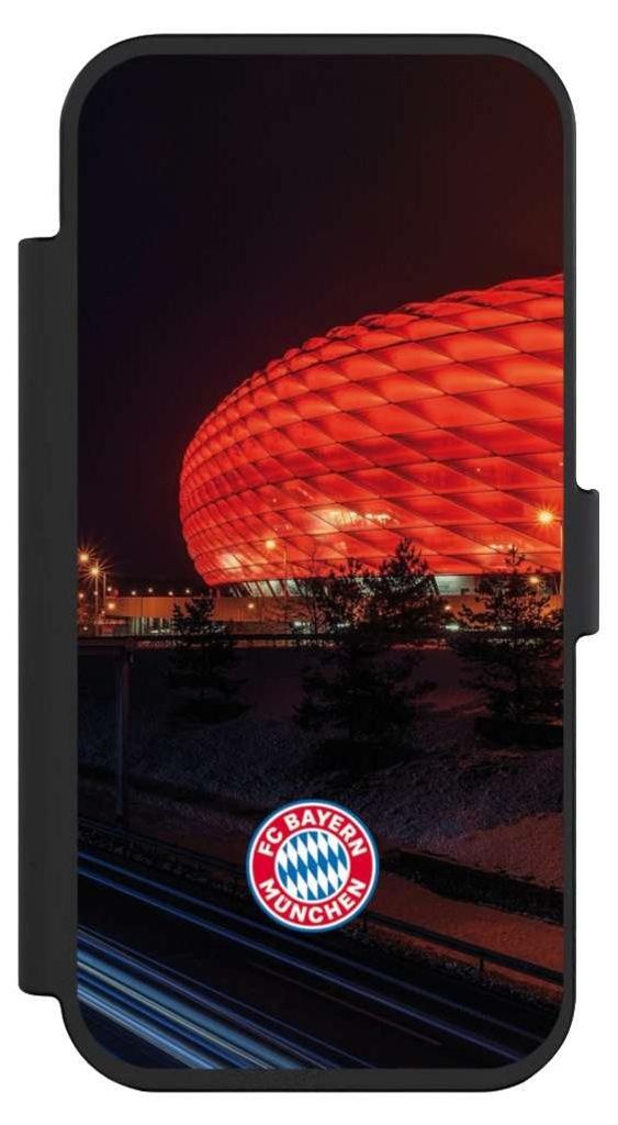 NIVOCASE Klapphülle für Apple iPhone Air Handyhülle aus Kunst Leder NIVOflip schwarz FC Bayern München FCB Stadion