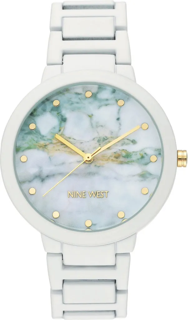 Nine West Mod. Nw_2274Mawt Montre Femme Argentée avec Bracelet en Acier