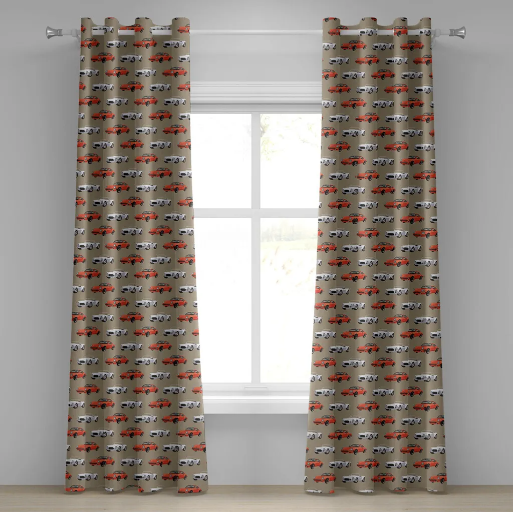 Tende Decorative Vintage Racing ABAKUHAUS 280x245cm Design Unico