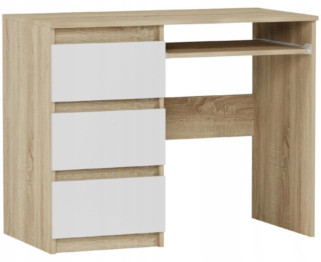 Psací stůl počítačový 96 cm levé 3 zásuvky FRAMIRE N-3L mix Obrázek produktu 