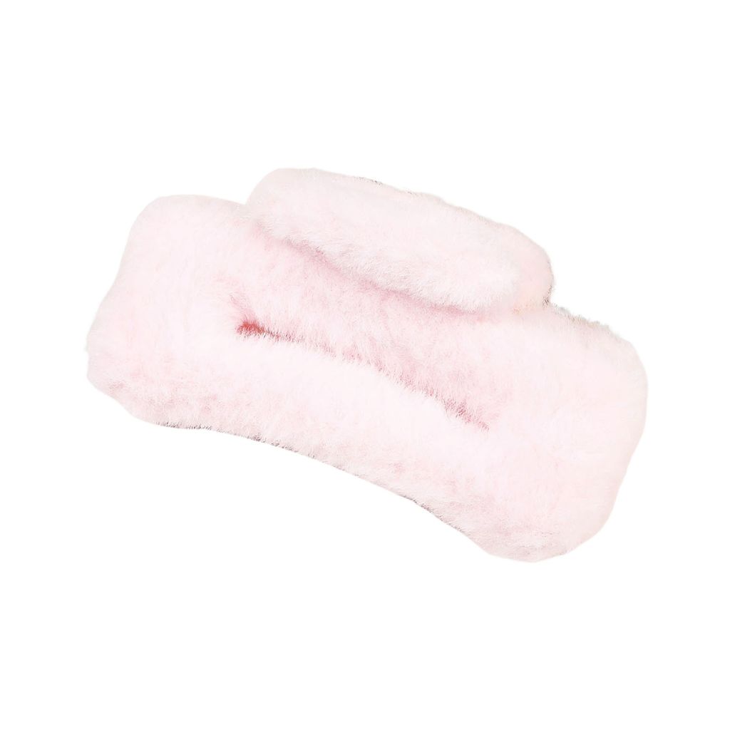 Große Haarklaue für Frauen, weicher Plüsch, rechteckige Haarspange, Anti-Rutsch-Design, Haarnadel, Kopfbedeckung, Haar-Styling-Tool