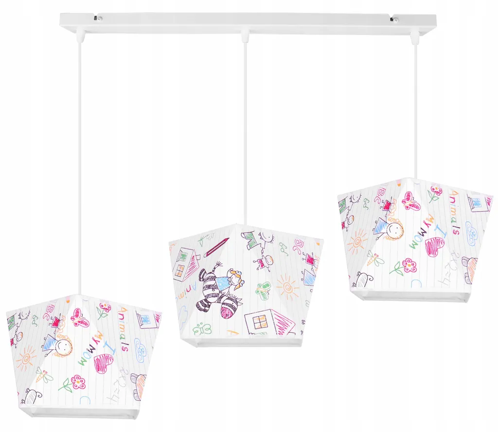 Suspension Lustre Enfant Anti-Éblouissement avec Abat-jour de Protection