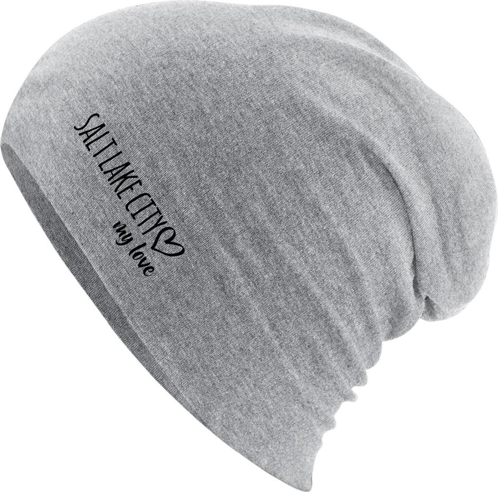 Huuraa Beanie Salt Lake City my love Heather Grey One Size Produktbild 