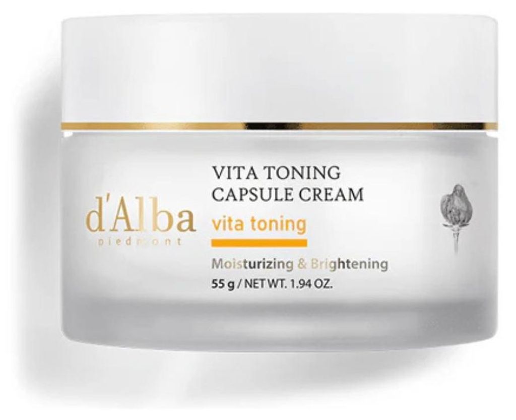 d’Alba Vita Toning Capsule Cream – rozjasňující pleťový krém s vitaminy – 55 g – obrázek 1