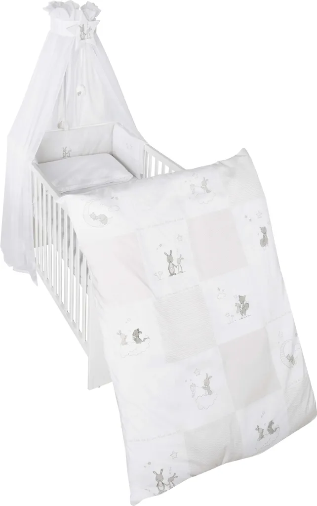 Ensemble de lit enfant Roba Fox & Bunny 1492 S168 complet avec tour de lit