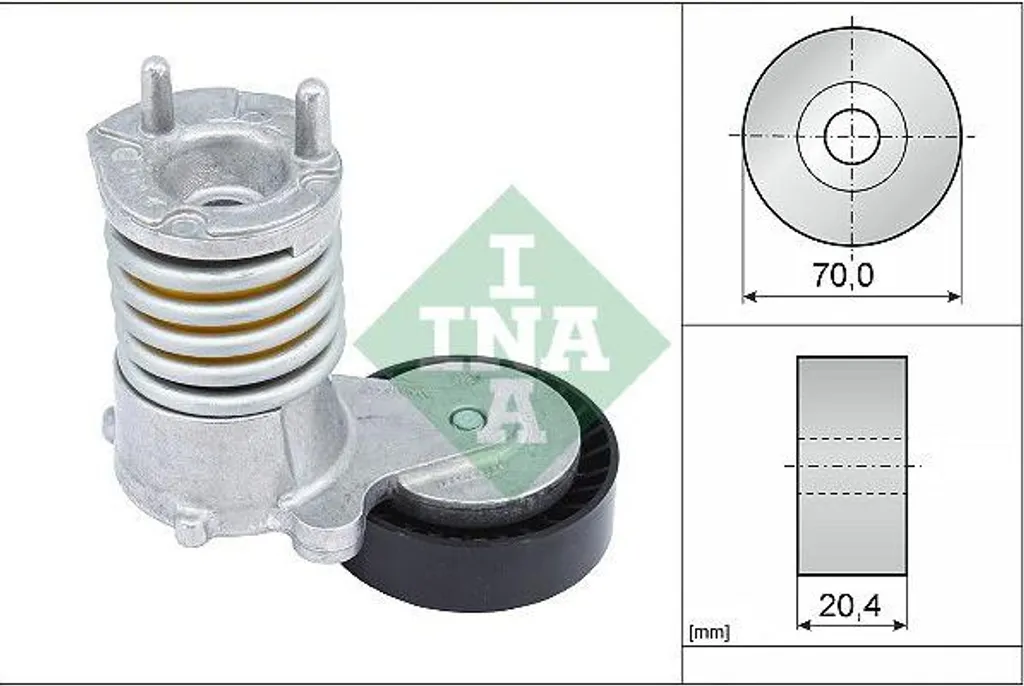 Tendicinghia INA 534027410 per Volvo V50 S40 - Sicurezza in Viaggio