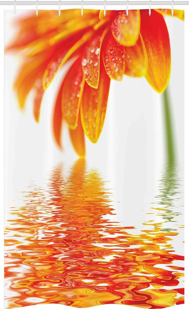 ABAKUHAUS Blume Schmaler Duschvorhang, Sun Flower Produktbild 