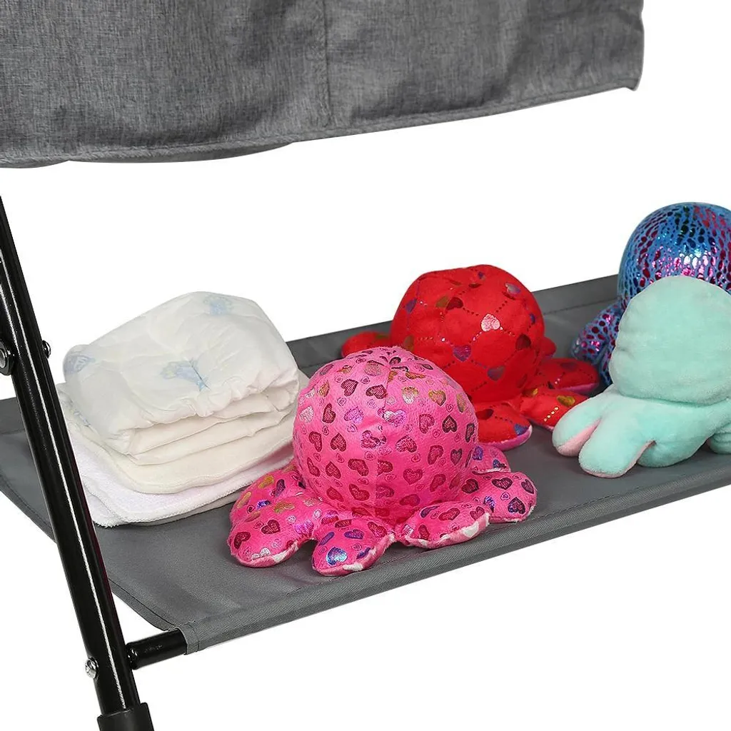 Table à langer réglable en hauteur - Pliage compact et panier intégré - 7