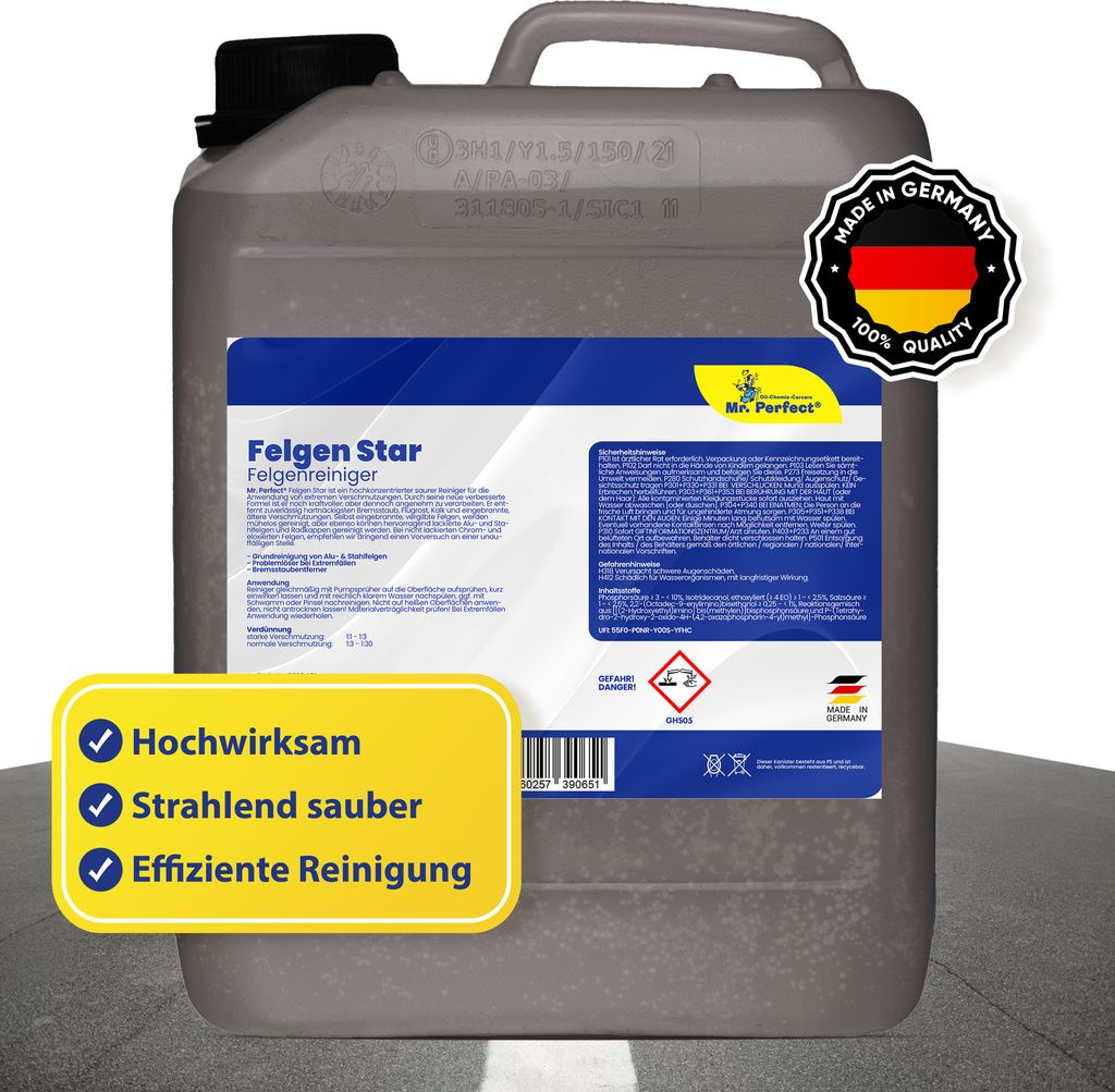 Mr. Perfect Felgen Star Felgenreiniger 10L - Reiniger für Alu & Stahl