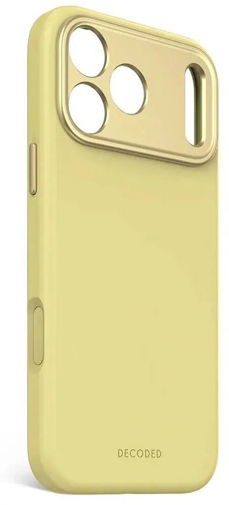 Decoded Coque Silicone iPhone 17 Pro Max Jaune Yuma Protection Premium