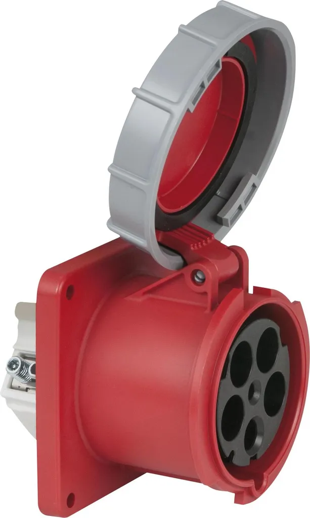 Prise femelle PCE CEE 125A 400V 5 broches Rouge IP67 type 245-6fv