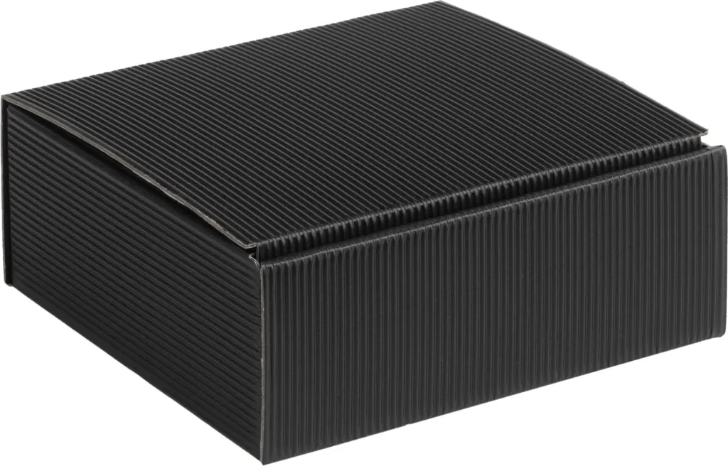 Scatole Regalo Nero Nervato 20x19x10cm | 35 Pezzi Cartone Ondulato