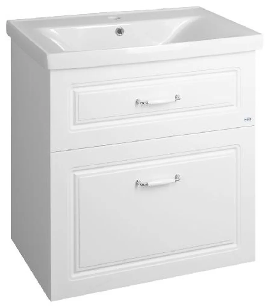Gagnez de la place avec l'Armoire Lavabo Favolo FV270 Blanc Mat 67 cm