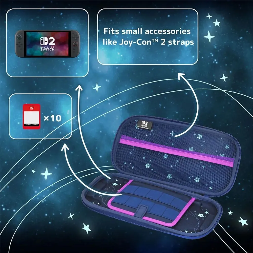 Étui SWITCH 2 Vault Coque Renforcée Univers Rosalina avec Rangements - 11