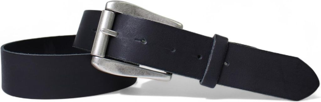 FRONHOFER Damen Ledergürtel 4 cm mit großer Rollschnalle in altsilbern, echt Ledergürtel