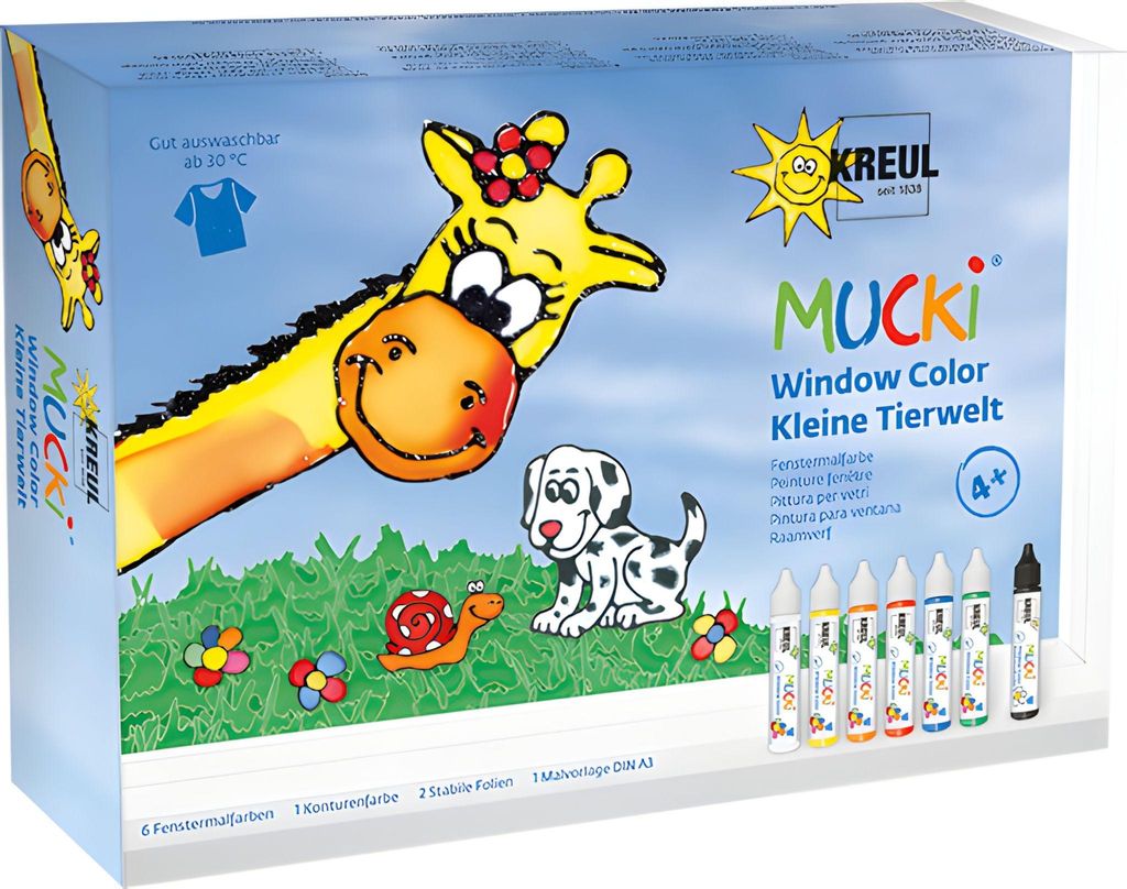 KREUL Window Color Pen "MUCKI" 7er Set auf Wasserbasis Produktbild 