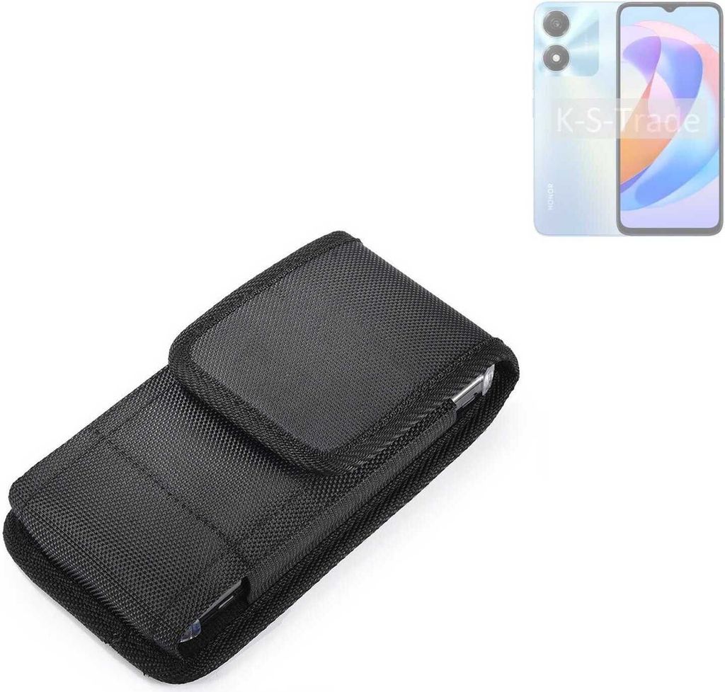 Holster Gürteltasche kompatibel mit Honor Play 40C 5G Holster Gürtel Tasche wasserabweisend Handy Hülle Schutz Hülle Outdoor schwarz K-S-Trade