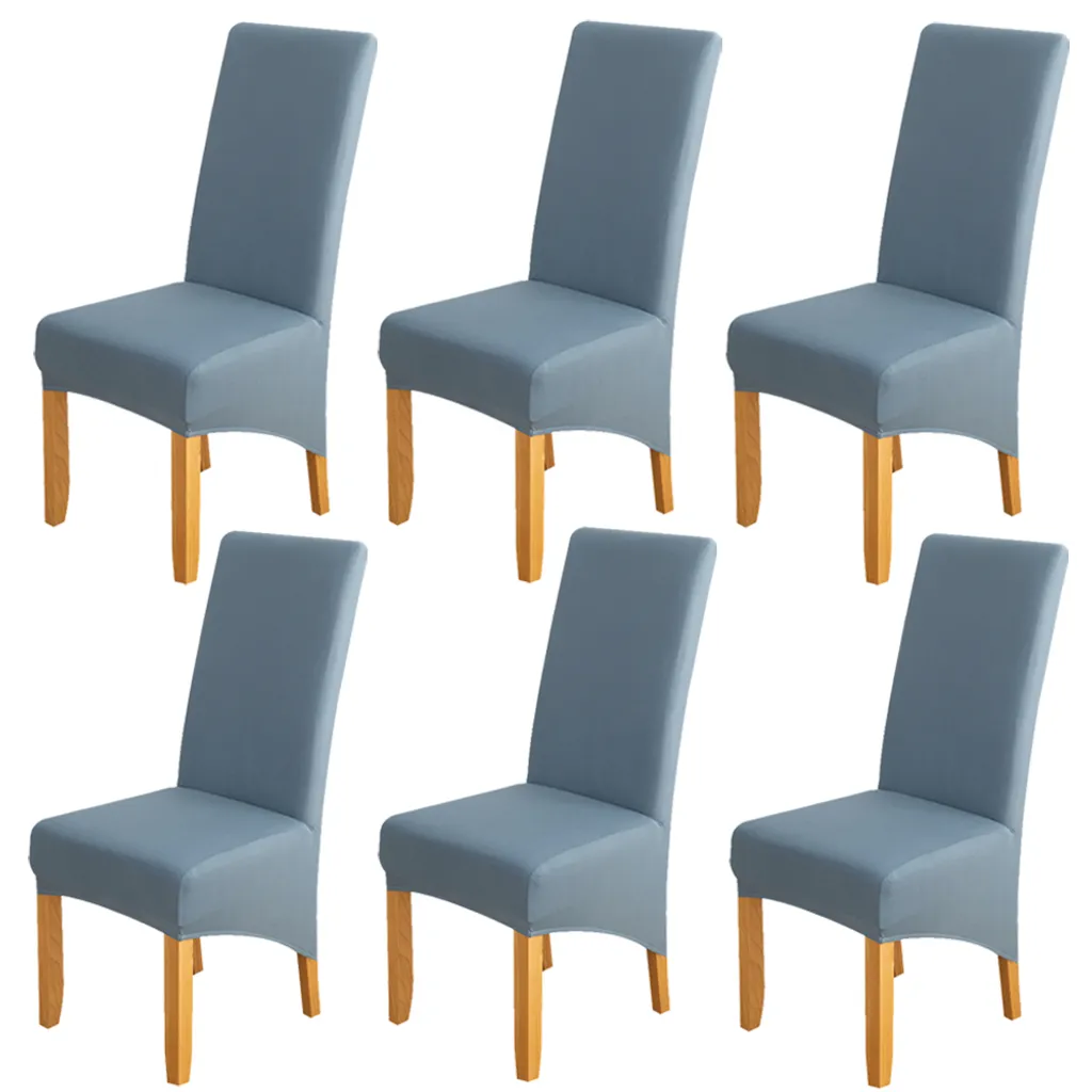 confezione da 6 coprisedia sedie universali elasticizzate coprisedia sala da pranzo coprisedia per matrimonio casa festa, blu