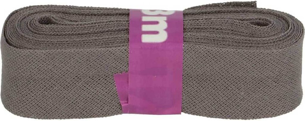 Schrägband 3m x 20mm Baumwolle gefalzt 60 Farben Einfassband Saumband