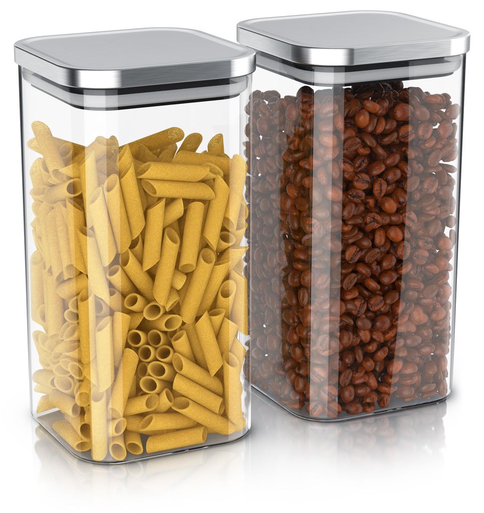 Bocaux Arendo, lot de 2 récipients en verre borosilicaté de Image du produit 