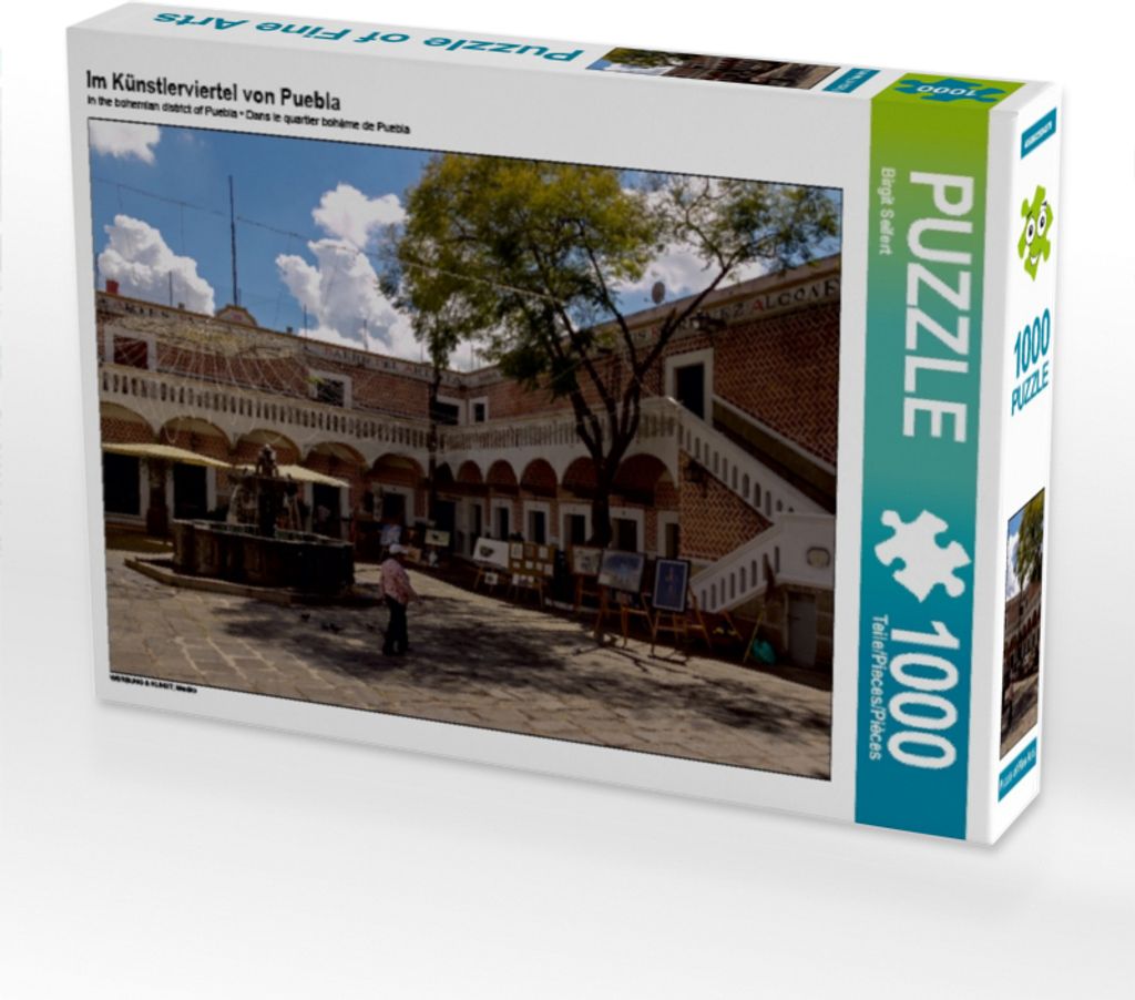 Calvendo Im Künstlerviertel von Puebla 1000 Teile Puzzle quer 640x480mm, Seifert Birgit; 7341511