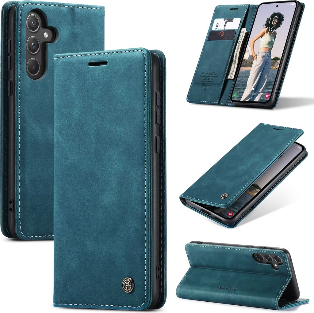 Klapphülle für Samsung Galaxy A55 5G (Case Me) - Dunkelblau Produktbild 