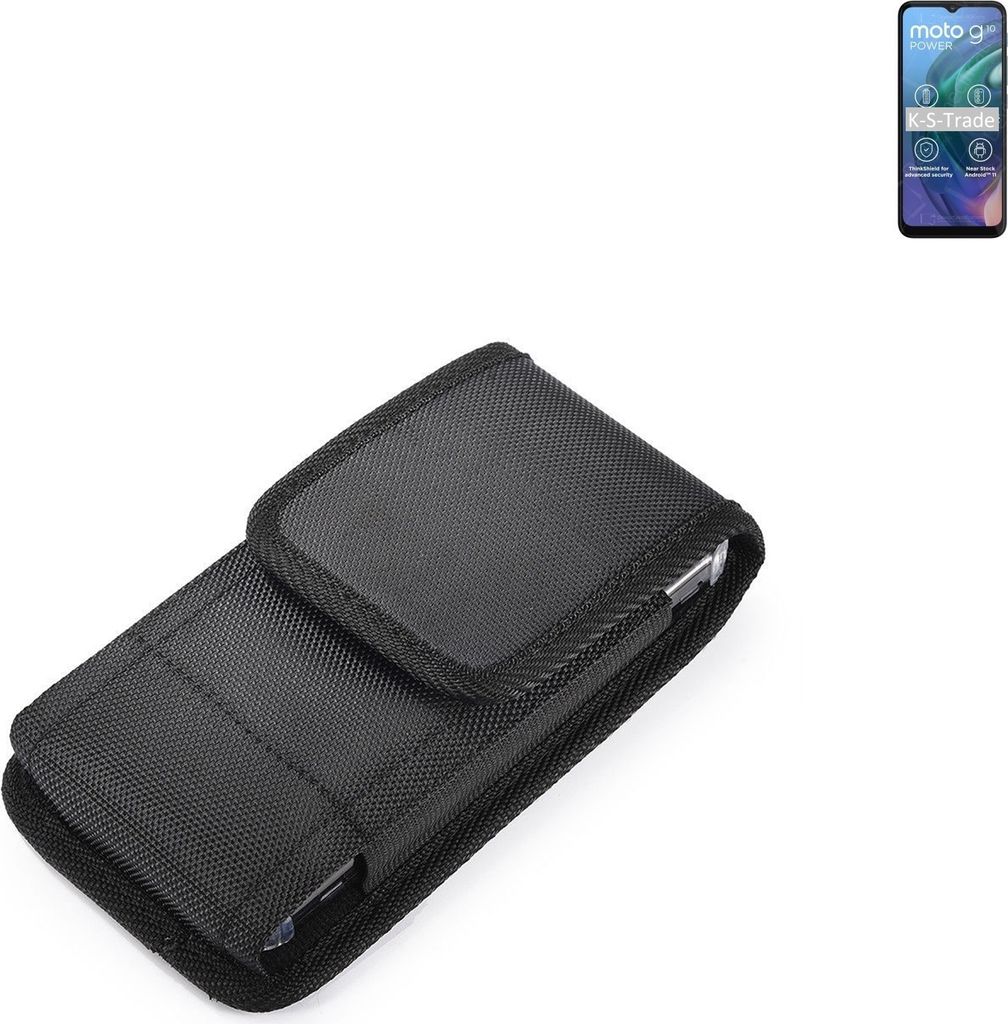 Holster Gürteltasche kompatibel mit Motorola Moto G10 Power Holster Gürtel Tasche wasserabweisend Handy Hülle Schutz Hülle Outdoor schwarz