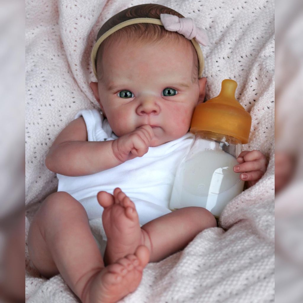 45 cm, bábika Bettie Bebê, ručne vyrobená, s viditeľnými Obrázok produktu 