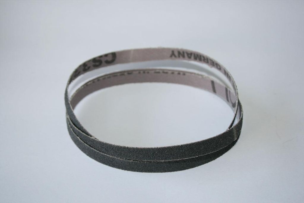 ELMAG Schleifband SCHWARZ für EPS 450, 10x330mm, Korn 120, 25 Stk.-Packung, Sica-Korn, spez. für Kunststoff, Carbon,..