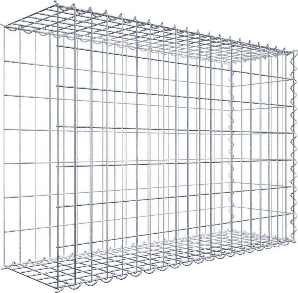 Anbaugabione Typ 2 100 cm x 70 cm x 30 cm (L x H x T), Maschenweite 5 cm x 10 cm, Spirale