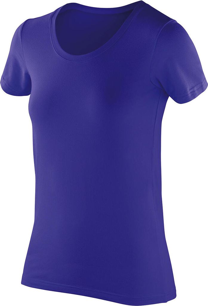 SPIRO S280F | Damen Impact Softex T-Shirt / Ideal veredeln mit ihrem Logo - Farbe: Sapphire - Größe: M (12)