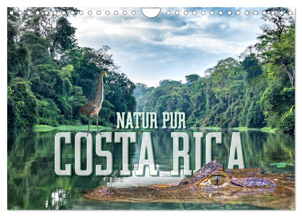 Natur pur, Costa Rica (Wandkalender 2027 DIN A4 quer), CALVENDO Monatskalender