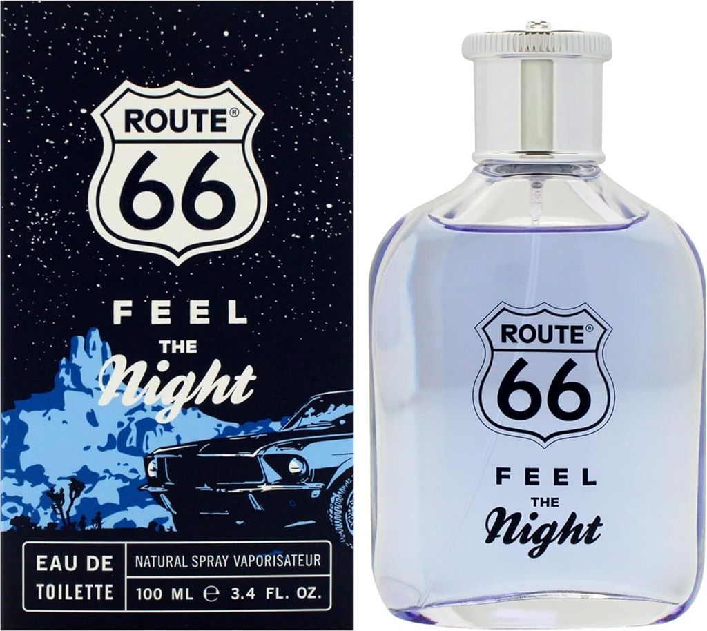 Feel the Night by Route 66 for Men – 3,4 oz Eau de Toilette Produktbild 