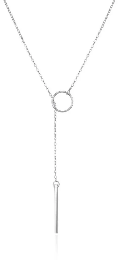Collier minimaliste en argent pour femme AGT-N006W - Bijou fin pur