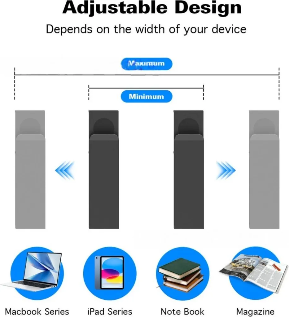 Support PC Portable à Pince contre Mal de Dos - Réglable et Stable INF - 5