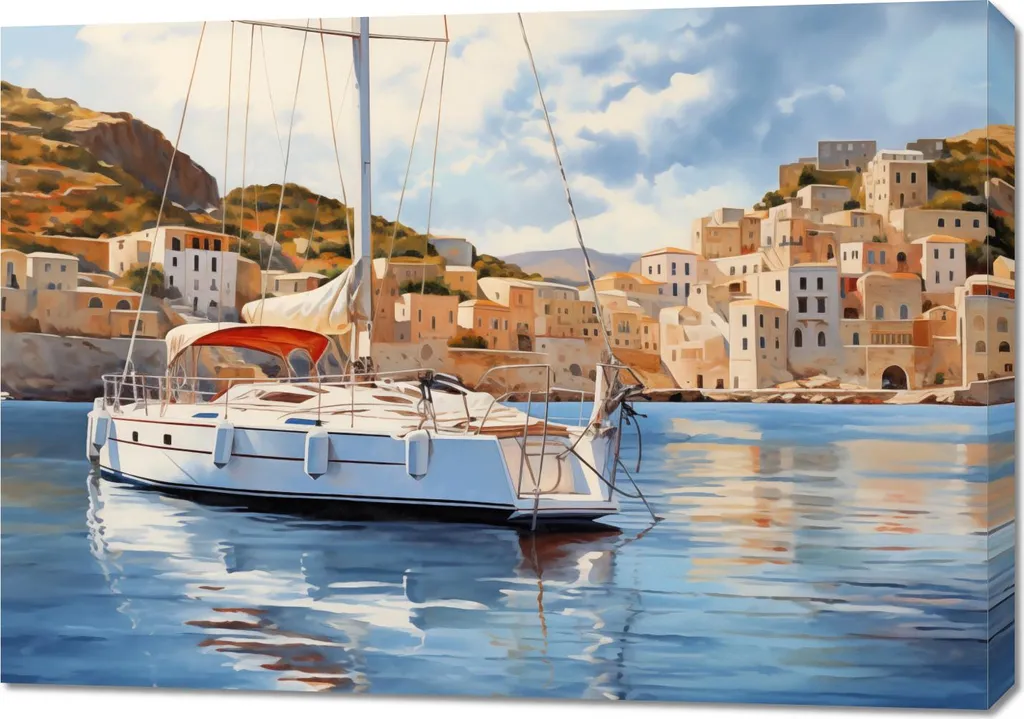 Quadro 100x70 cm Alla deriva sull'acqua