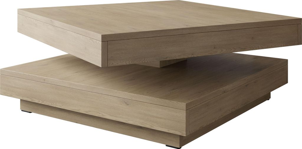 MIRJAN24 Couchtisch Nenani, Sofatisch, Weiß Beistelltisch, Modern Kaffeetisch (Farbe: Eiche Cremona Torro)