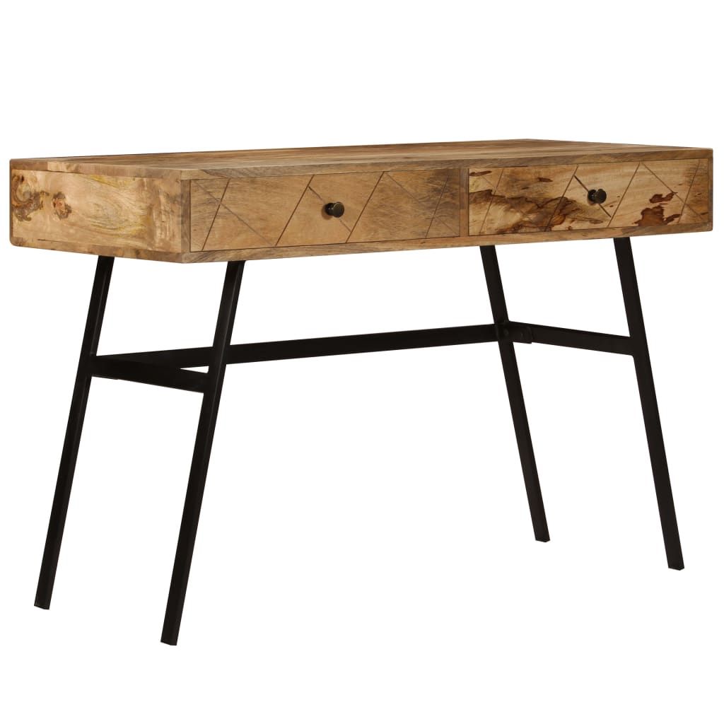 Scrivania con cassetti in legno massiccio di mango Immagine del prodotto 