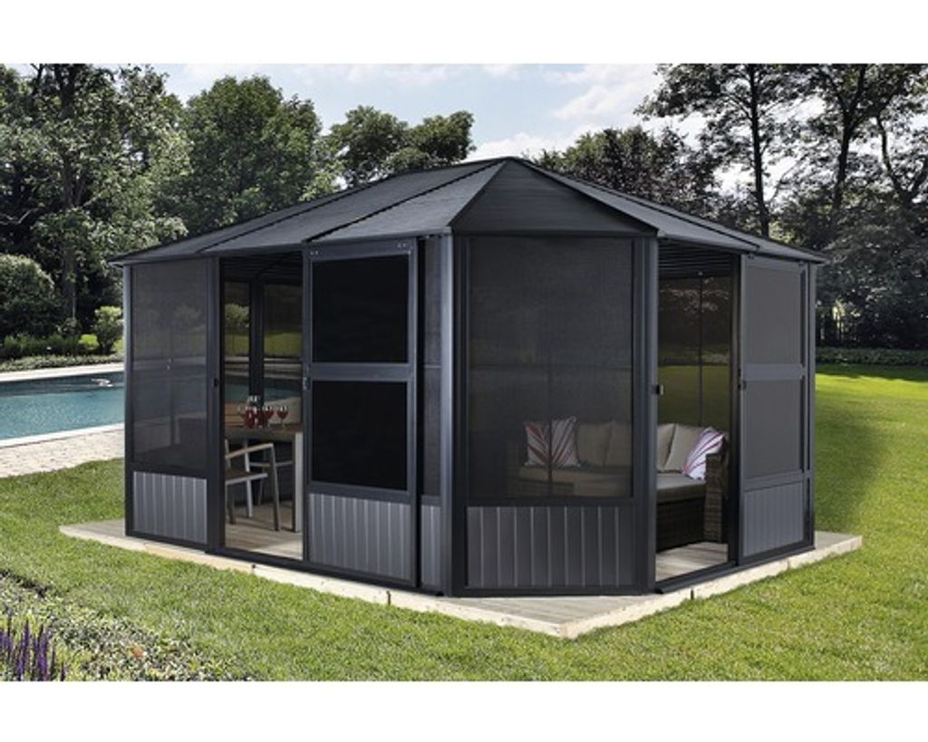 SOJAG Charleston 12x12 pavilón so stenovými prvkami a Obrázok produktu 