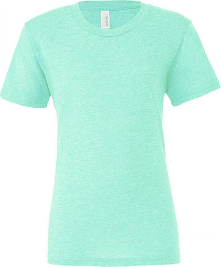 Canvas 3413 | Triblend Crew Neck T-Shirt / Meliert - Farbe: Mint Triblend (Heather) - Größe: XL