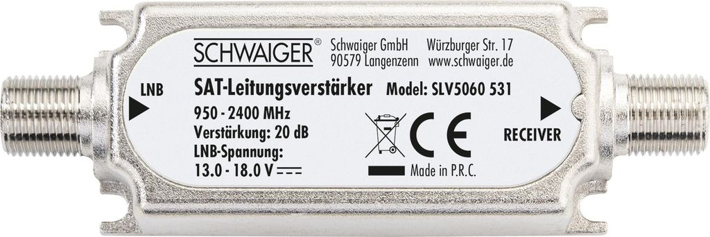 Schwaiger SLV5060531, F, 92 x 55 x 29 mm, 80 g Produktbild 