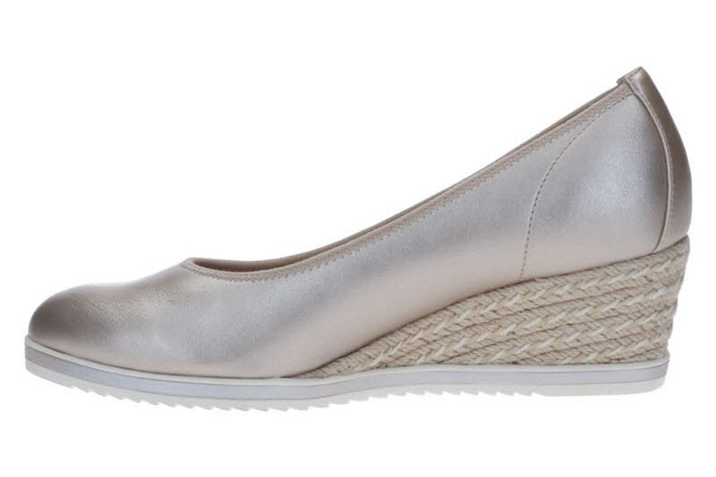 Tamaris Damen Pumps Lack Metallic Keilabsatz Bastoptik Produktbild 10
